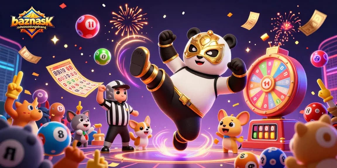 Engage with baznaskotatanjungpinang as a panda wrestler takes center stage in an epic casino scene.