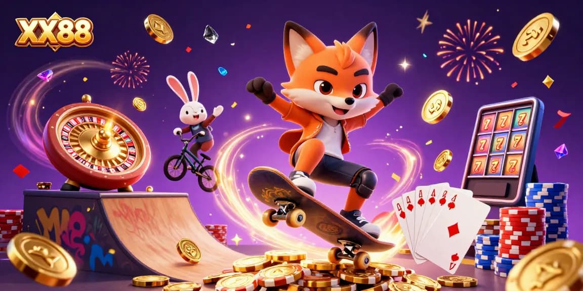 Experience thrilling gameplay at XX88 with dynamic casino action and vibrant characters.