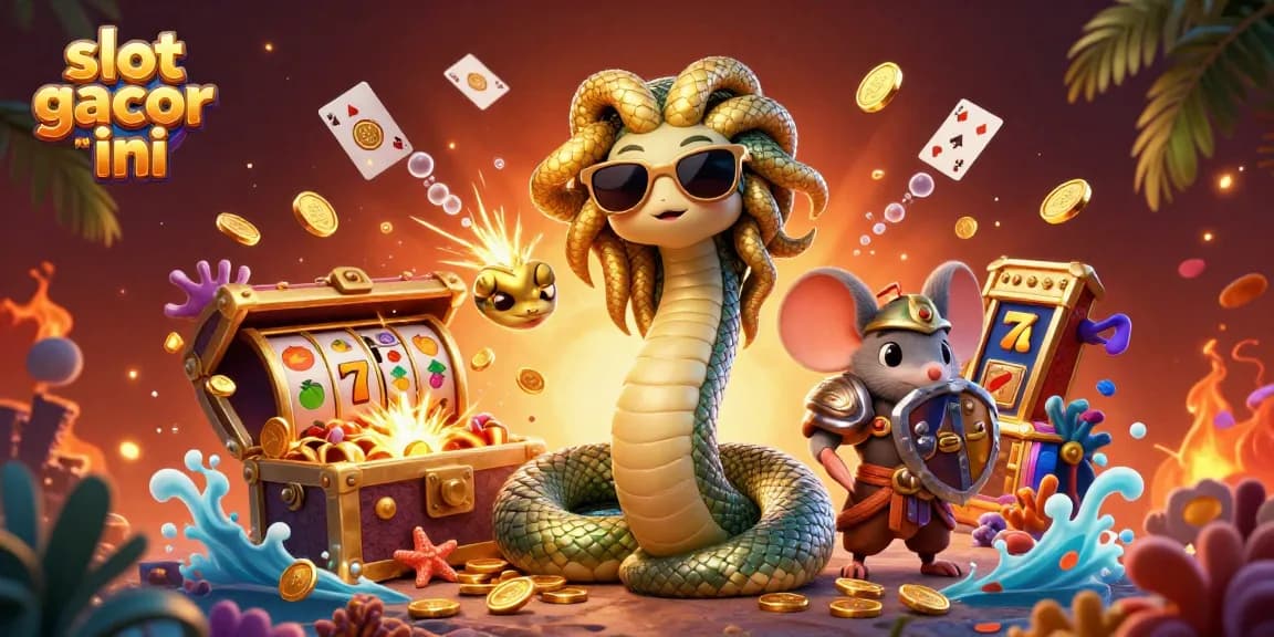 Experience the thrill of slot gacor malam ini with lively 3D characters and colorful game elements.