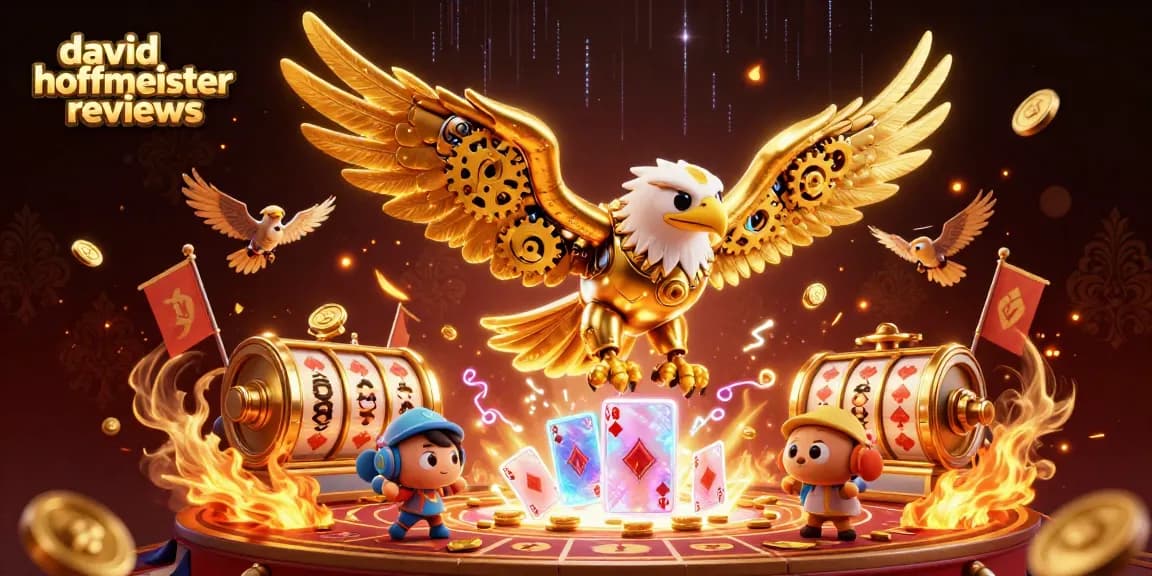 Engaging david hoffmeister reviews showcase how golden eagles soar above dynamic casino elements, capturing action.
