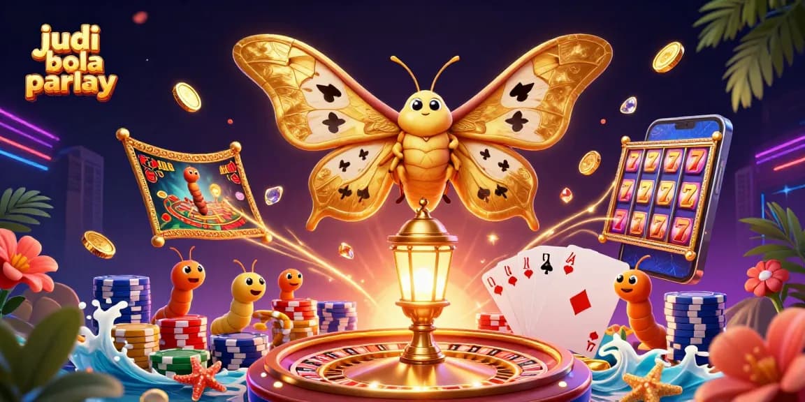 Experience the thrill of judi bola parlay with dynamic casino scenes and vibrant characters.