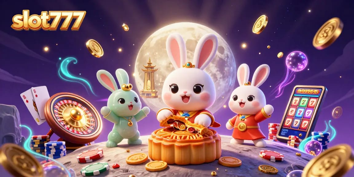 Mainkan slot777 dengan karakter kelinci bulan yang mengolah kue bulan di luar angkasa.