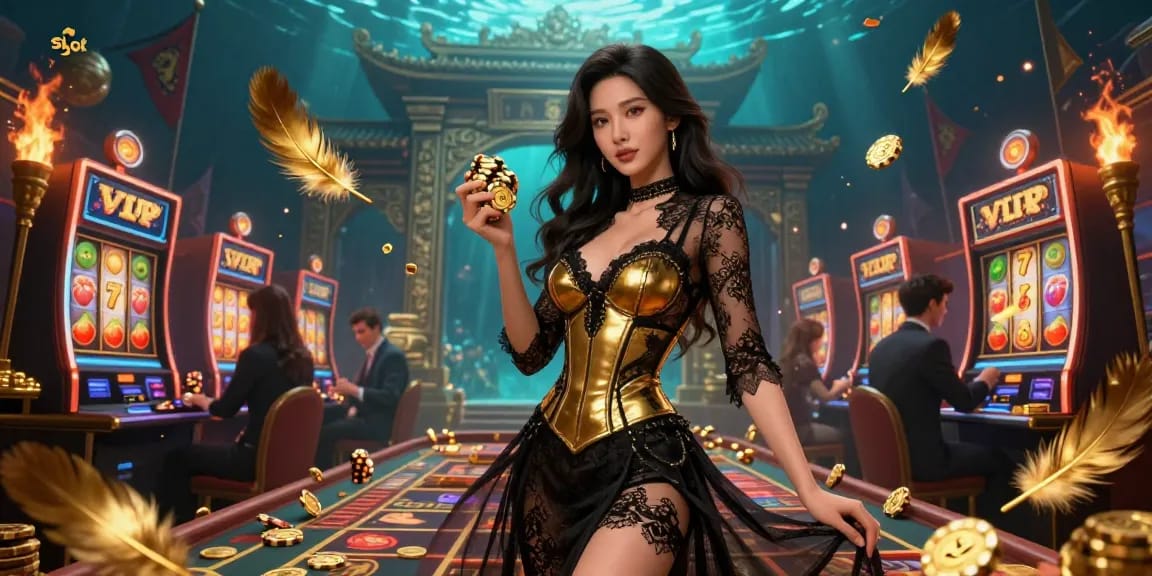 Terlibat dalam aksi slot yang mendebarkan dengan simbol yang cerah dan suasana kasino yang indah.