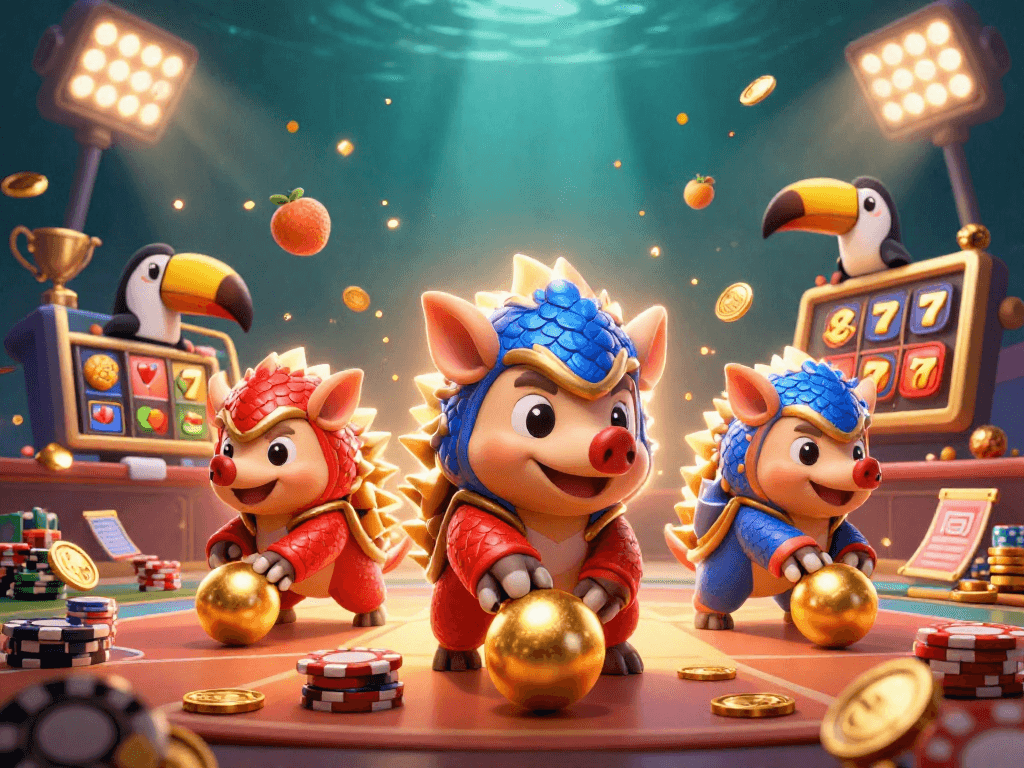 Engage with winning strategies at gem88 with rival pangolins and slot game elements.