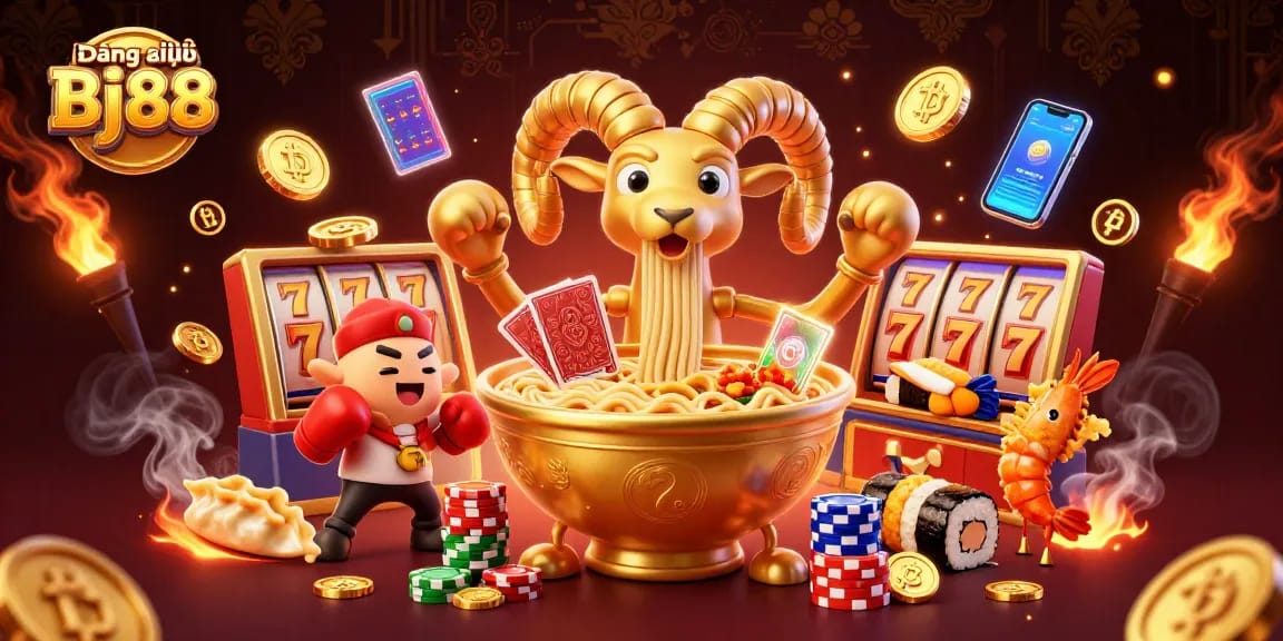 Engage in the exciting world of Đăng ký Bj88 with vibrant 3D casino characters and elements!