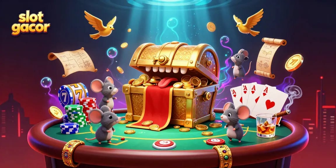 Experience thrilling wins at slot gacor with captivating casino elements and vibrant treasures.