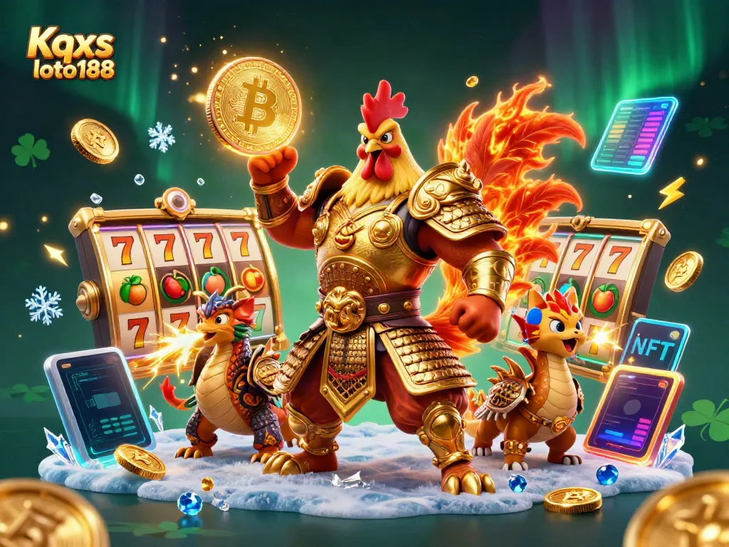 Experience thrilling Kqxs loto188 action with dynamic 3D characters and vibrant casino elements.
