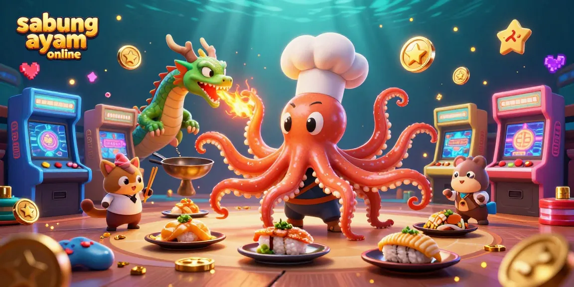 Engage in sabung ayam online with dynamic characters at a lively gambling arena.