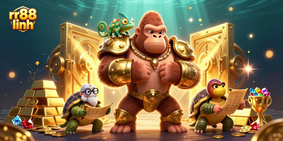 Engage in thrilling gameplay at rr88 linh, where the king gorilla and his companions show a treasure-filled adventure.