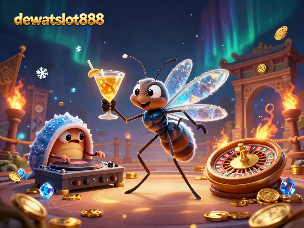 dewataslot888 menghadirkan ikonik mosquito sebagai maskot kasino dengan tema meriah dan dinamis.