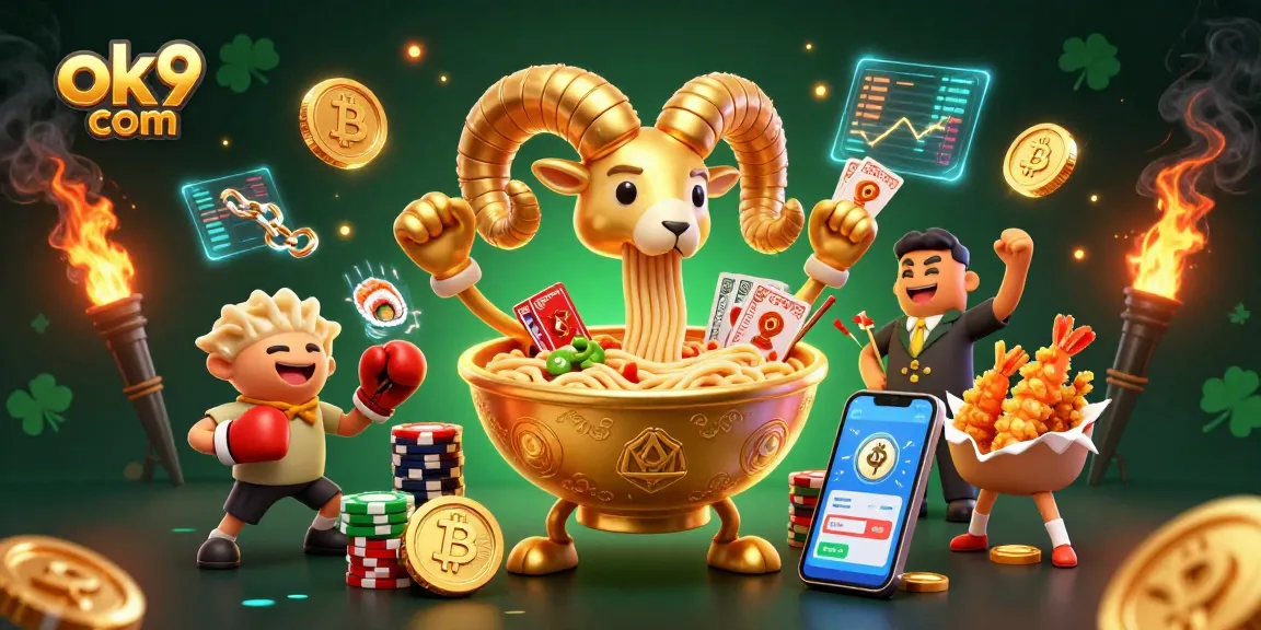Engage with the vibrant casino world of ok9 com featuring dynamic 3D illustrations and exciting game elements.