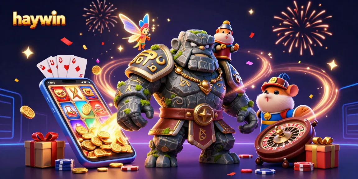 Experience the thrill at Haywin with enchanting characters and dynamic casino elements in a vibrant 3D world.