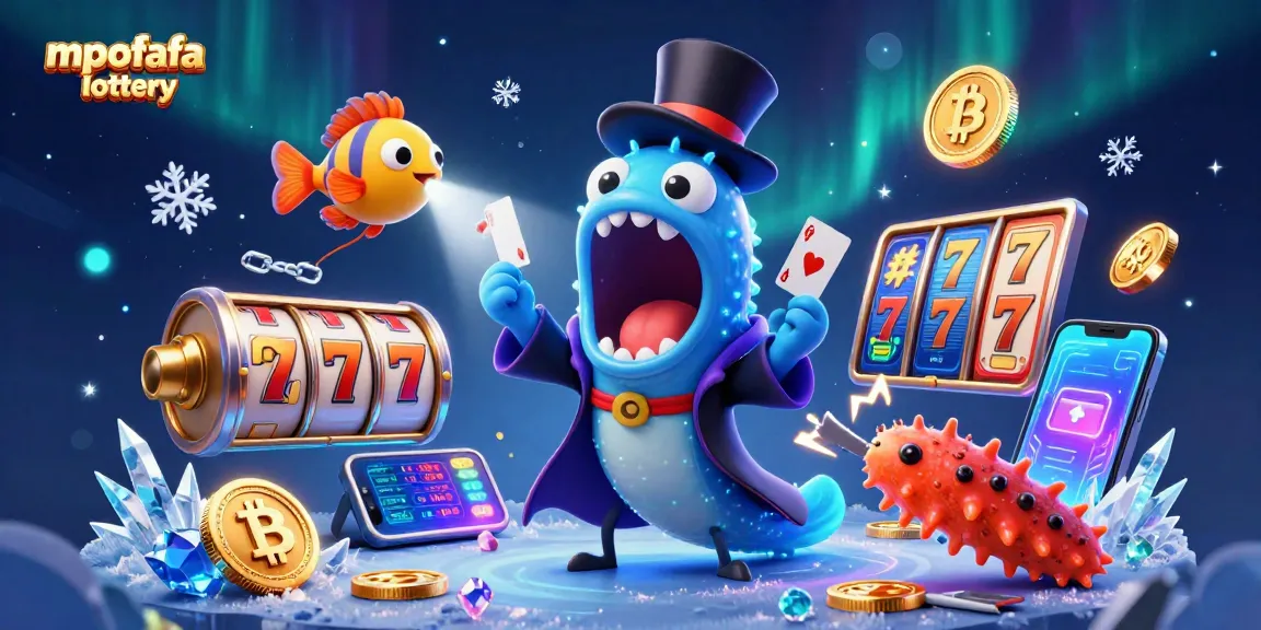 Experience the excitement of the mpofafa lottery with a magical 3D illustration featuring vibrant gaming elements.