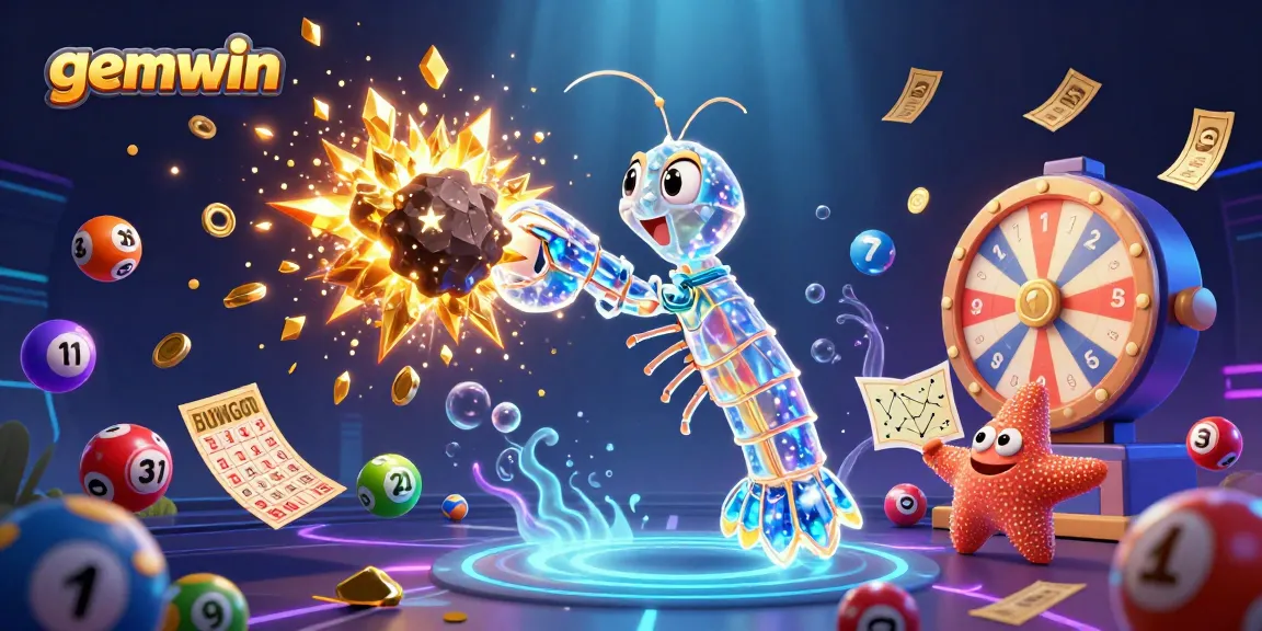 Experience the thrill of gemwin gaming with galactic elements and vibrant illustrations.