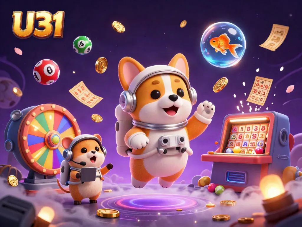 Experience thrilling gameplay with U31 in a vibrant, action-packed space casino scene.