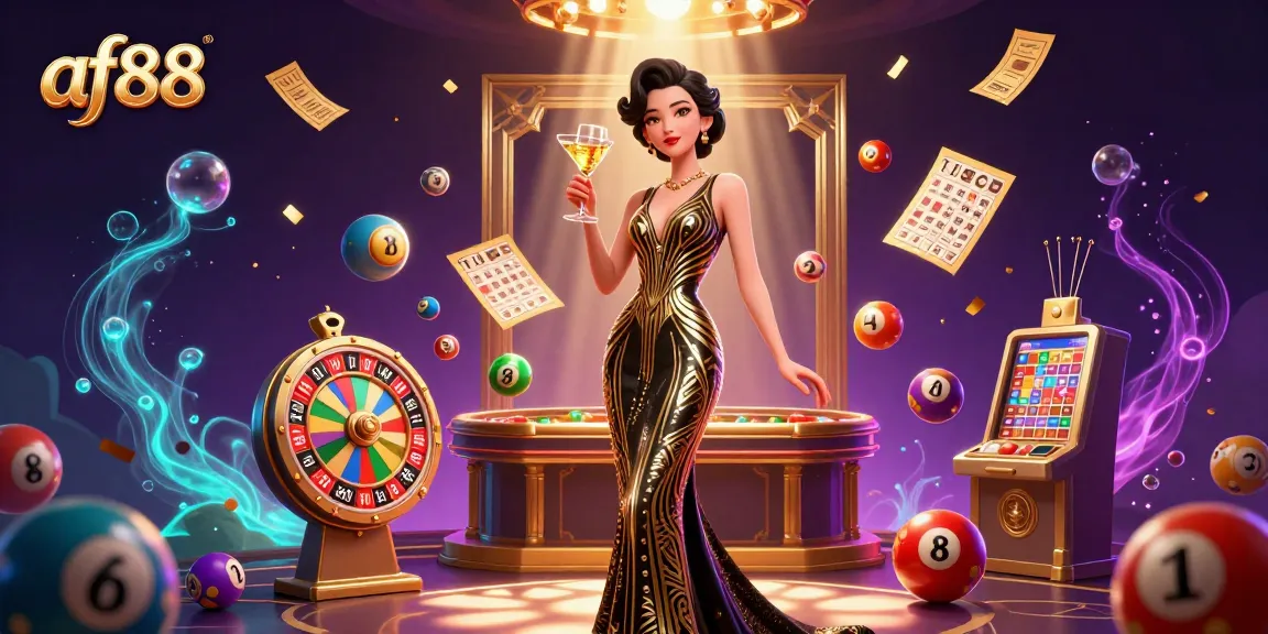 Experience dynamic gaming at af88 with elegant visuals and vibrant elements in a casino setting.