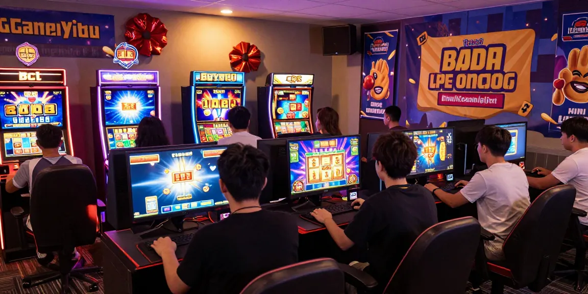 Exciting online gaming moment at ngamenjitu with players celebrating wins on vibrant slot games.
