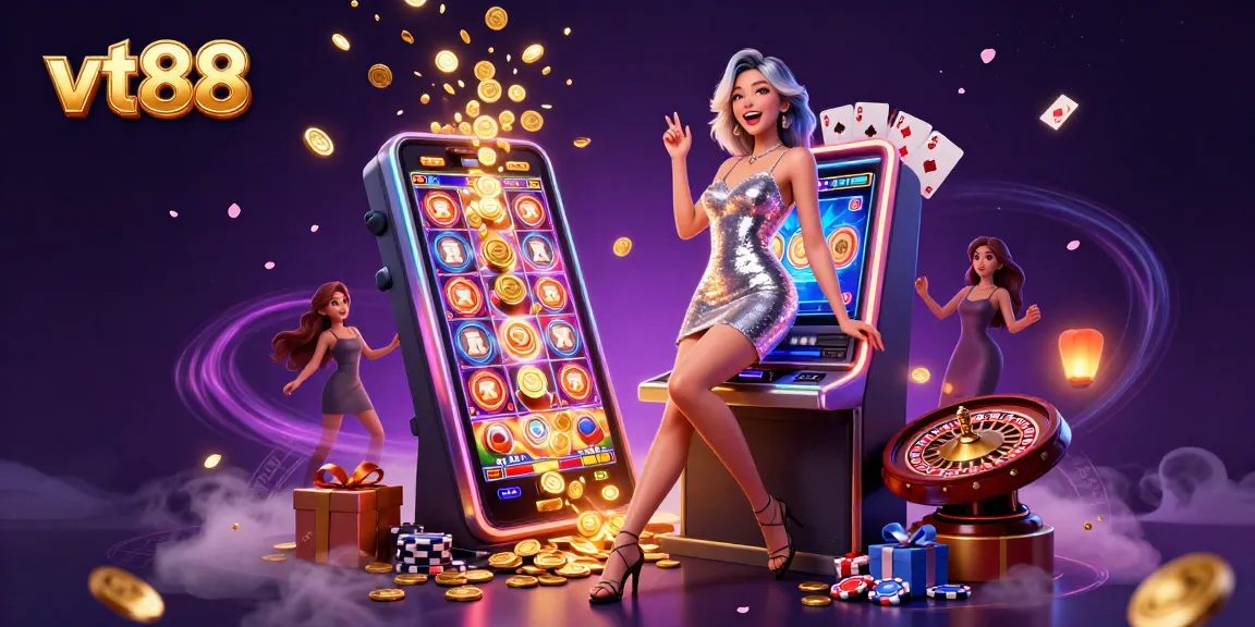 Win big with vt88 at the jackpot slot machine featuring vibrant casino elements!