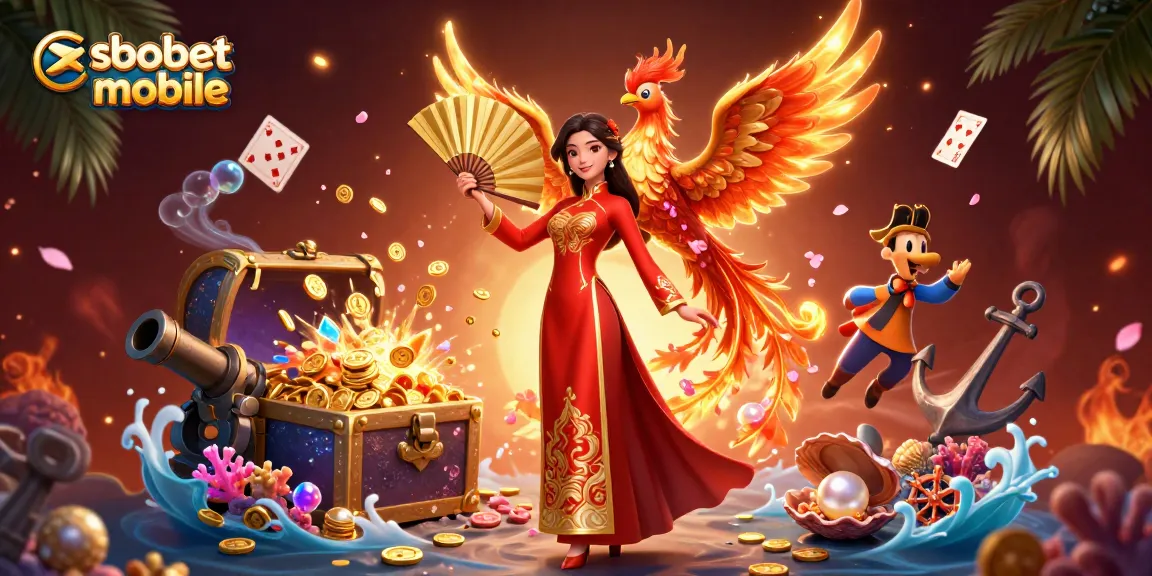 Engage with sbobet mobile by betting alongside a graceful woman and a fiery phoenix.