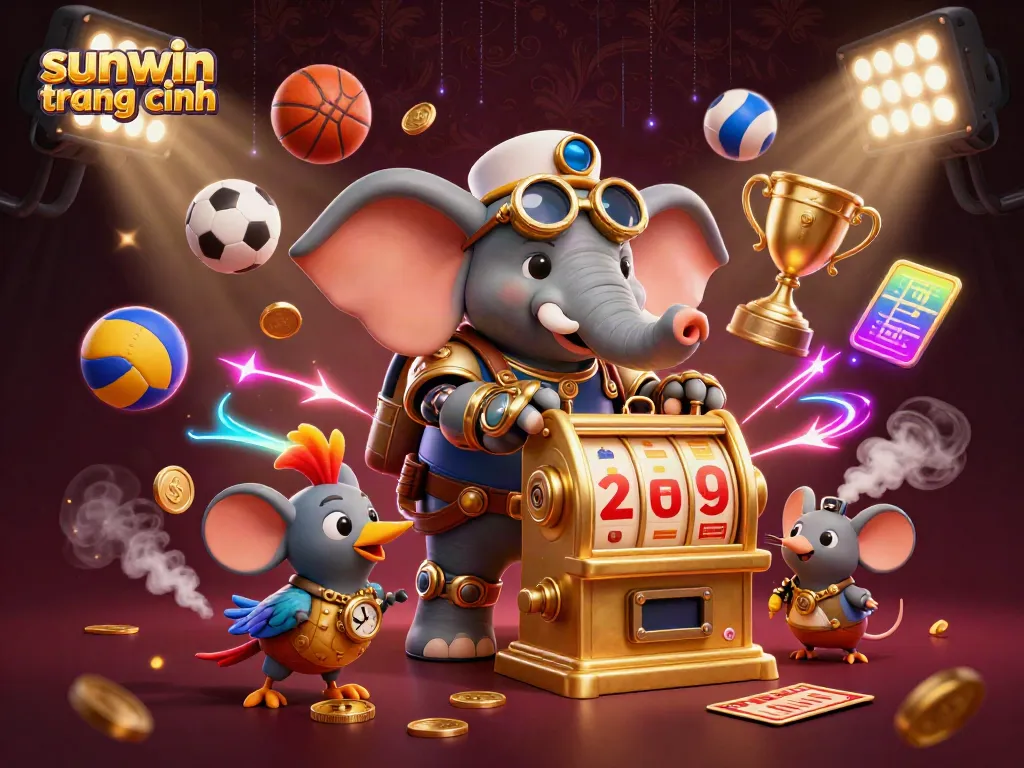 Engage in thrilling games at sunwin trang chính with vibrant characters and dynamic casino elements.