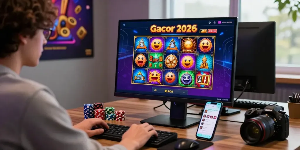 Engaging slot gacor 2026 gaming scene showcasing vibrant graphics and interactive elements in a casual gaming environment.