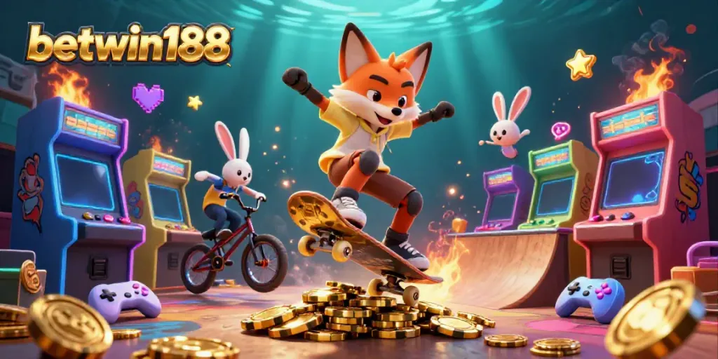 Rasakan keseruan bermain di betwin188 dengan ilustrasi 3D yang menarik dan penuh warna.