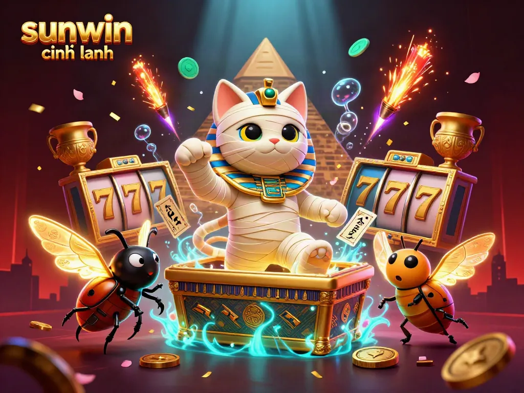 Experience the excitement of sunwin chính hãng with a lively casino scene featuring diverse gaming elements.
