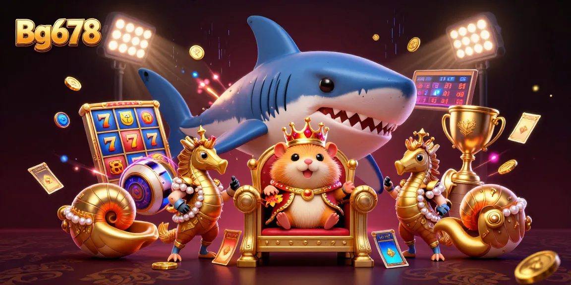 Engage in exhilarating slots with Bg678 featuring a fierce hamster king on a tooth throne.