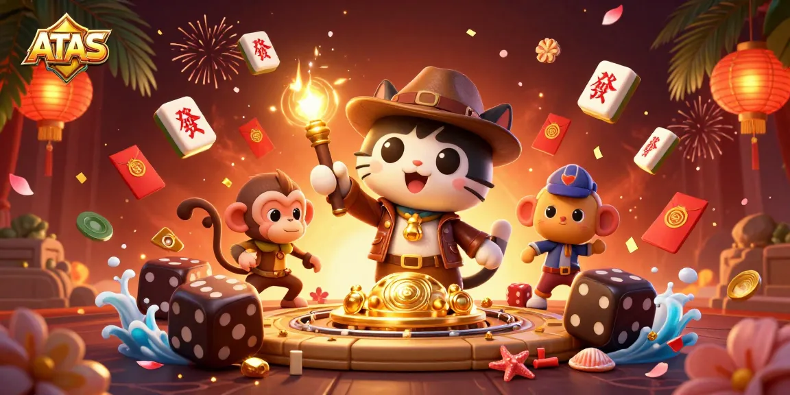 Engage in thrilling gaming adventures at ATAS online casino, where a cat explorer uncovers golden artifacts.