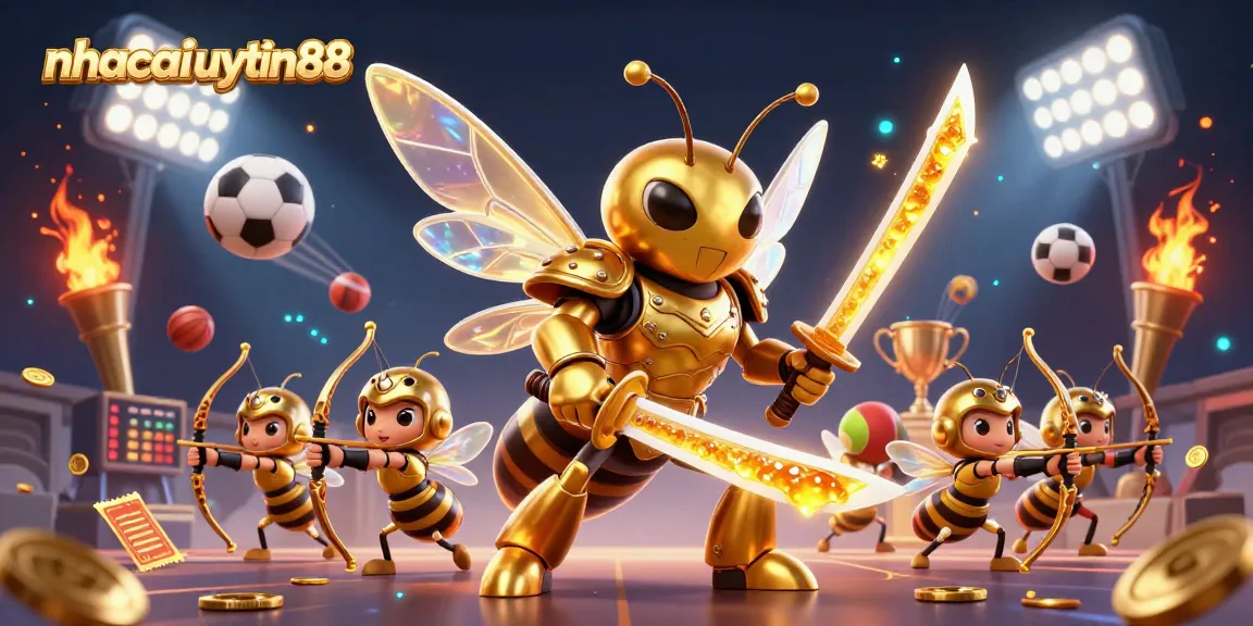 Engage with the online casino world at nhacaiuytin88 surrounded by dynamic gaming elements and vibrant colors.