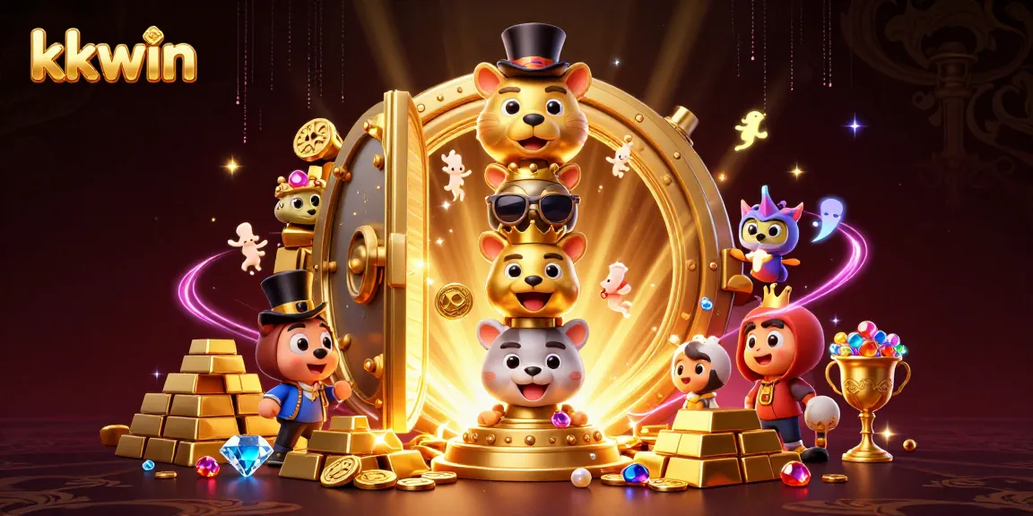 Engage with kkwin’s thrilling casino experiences featuring vibrant totem poles and treasures.