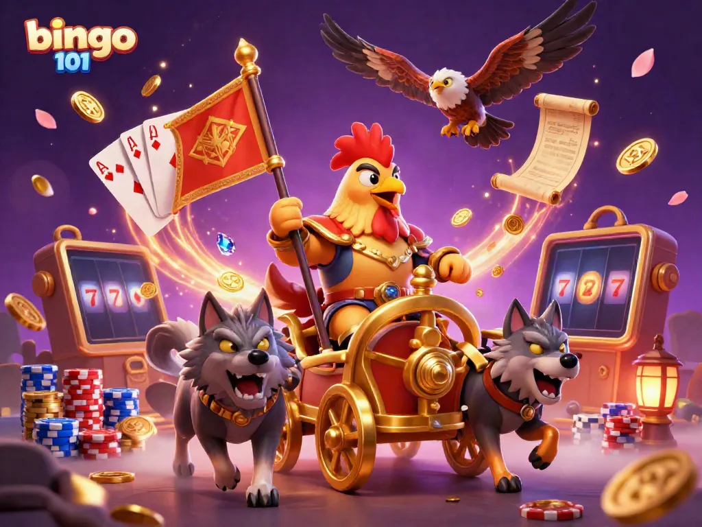Experience exciting gameplay with bingo 101 in a vibrant scene full of dynamic casino elements.