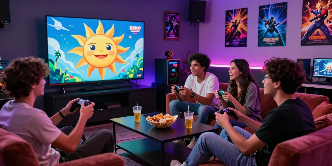 Players enjoying sunwin games in an exciting gaming lounge atmosphere.