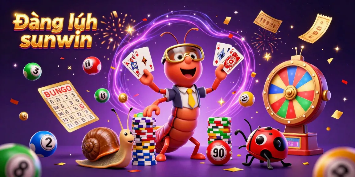 Experience the thrill of Đăng nhập sunwin with a dynamic casino scene showcasing a lively cartoon dealer and exciting gambling elements.