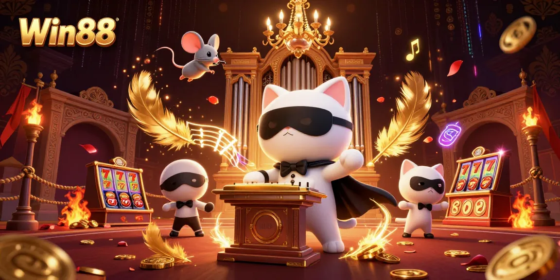 Experience thrilling wins at Win88 with vibrant casino characters and dynamic elements.