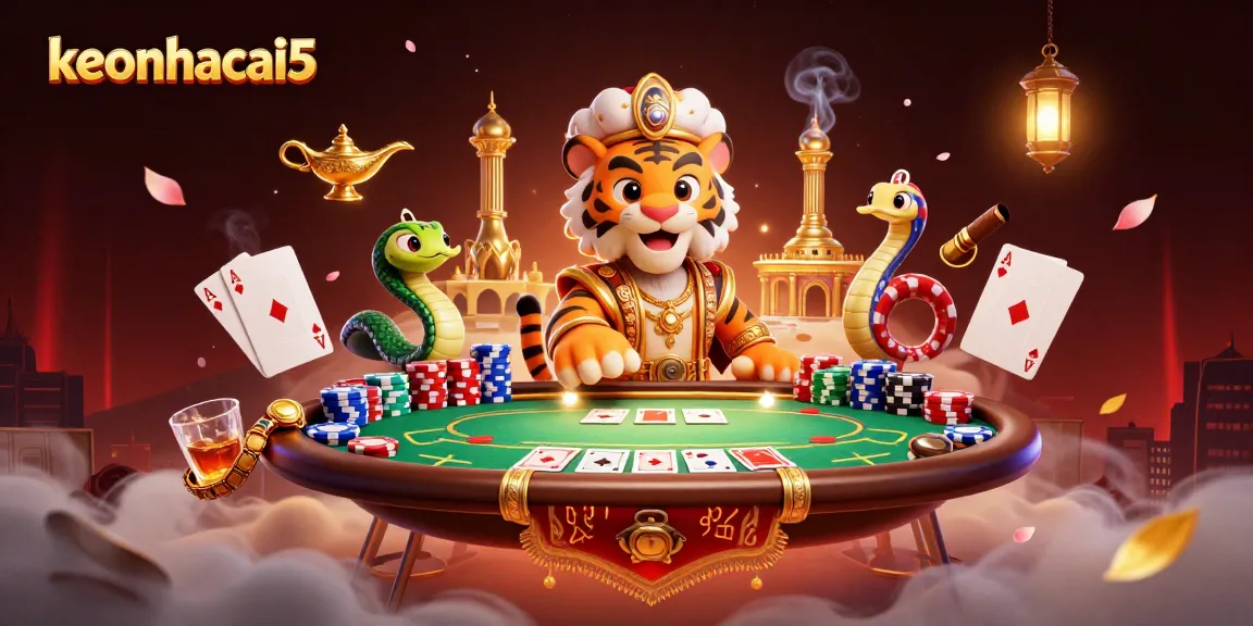 Experience thrilling bets with keonhacai5 in a vibrant 3D casino world filled with action.