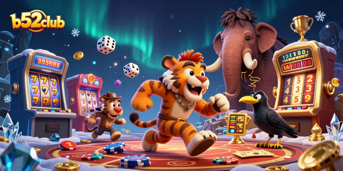 Engage with b52club's exciting slots and casino experience featuring colorful games and dynamic characters.