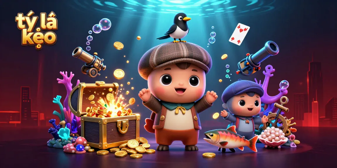 Experience tỷ lệ kèo as a whimsical underwater scene with Nessie, gem-filled treasures, and playful gambling elements.