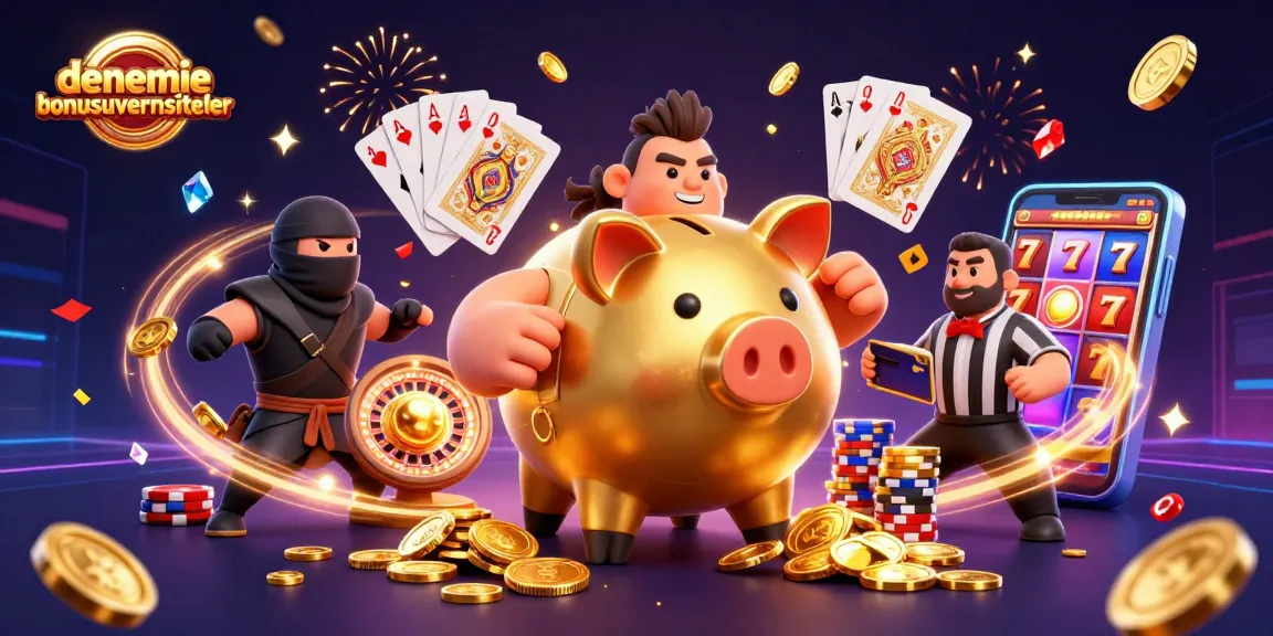 Bet on denemebonusuverensiteler with a dynamic scene showcasing casino characters and exciting elements.