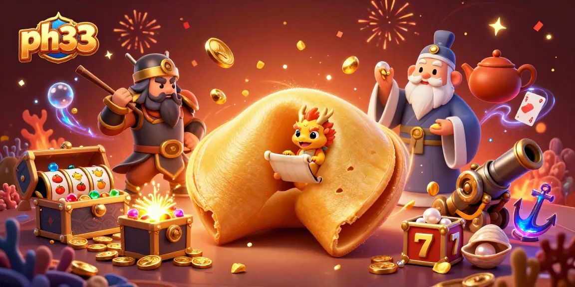 Experience thrilling gameplay at ph33 with a dynamic illustration of vibrant casino elements.