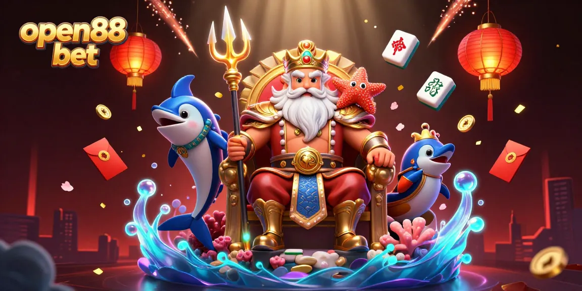 Engage in thrilling gameplay at open88 bet with dynamic casino elements in a mesmerizing underwater scene.