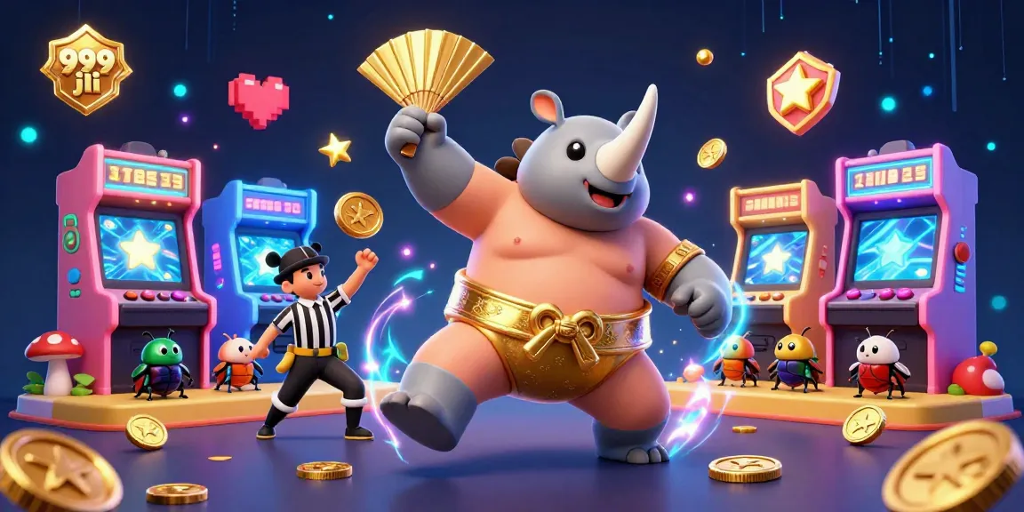 Experience the excitement of 999 jili with a vibrant casino scene featuring game elements and characters.