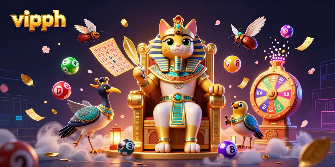 Experience thrilling wins at vipph with a vibrant 3D gambling scene featuring lively characters and game elements.