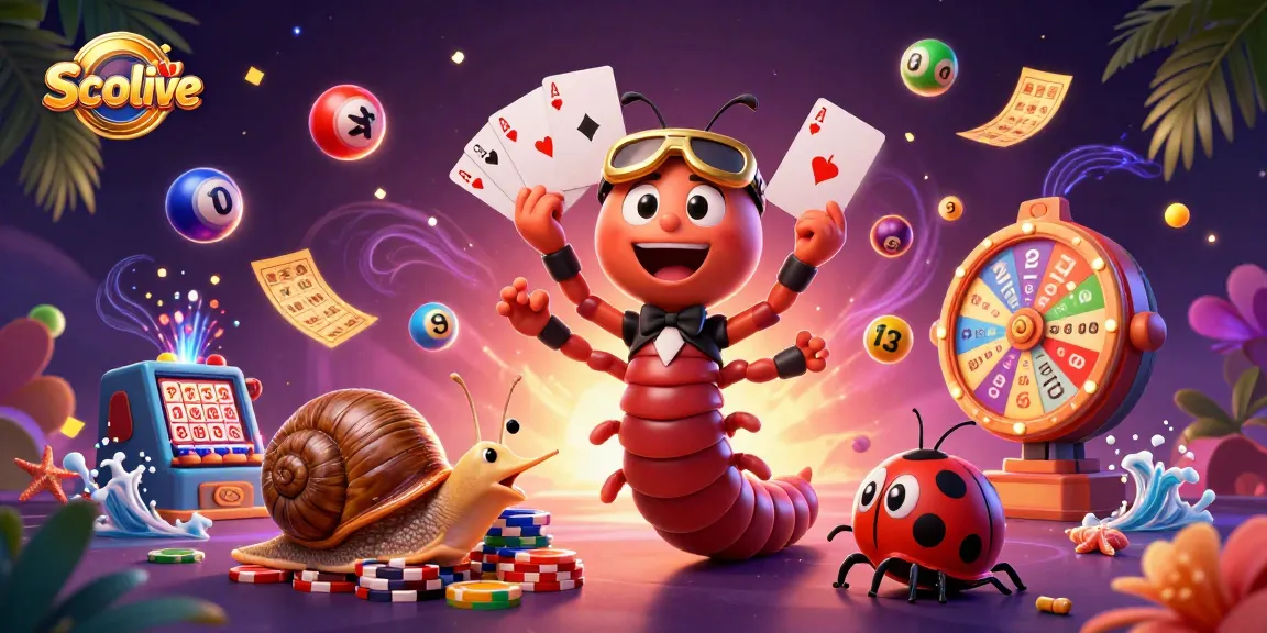Socolive engages viewers with an exciting casino scene featuring a quirky millipede dealer and a high-roller snail.